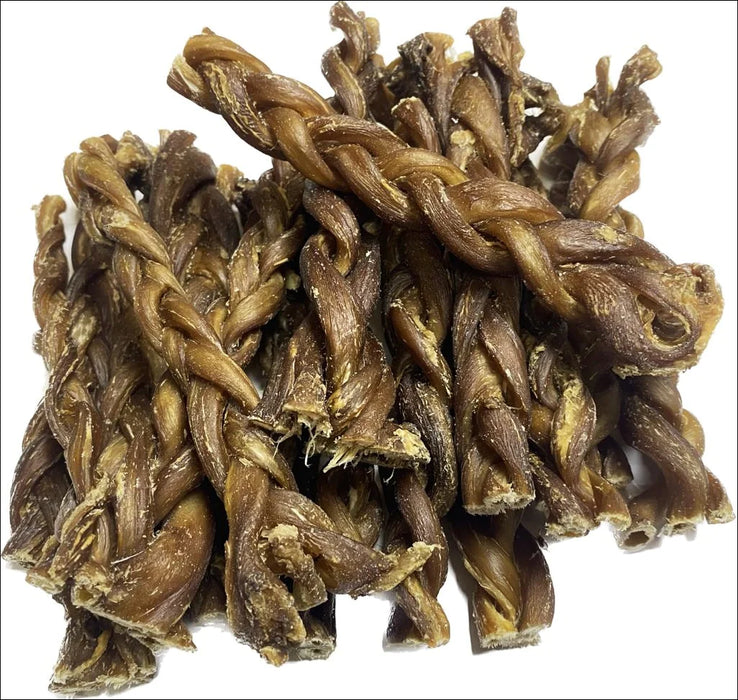 Lamb Braided Gullet Throat Jerky 100% Natural Dried Dog Treats