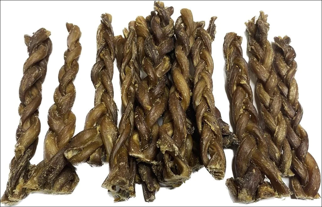 Lamb Braided Gullet Throat Jerky 100% Natural Dried Dog Treats