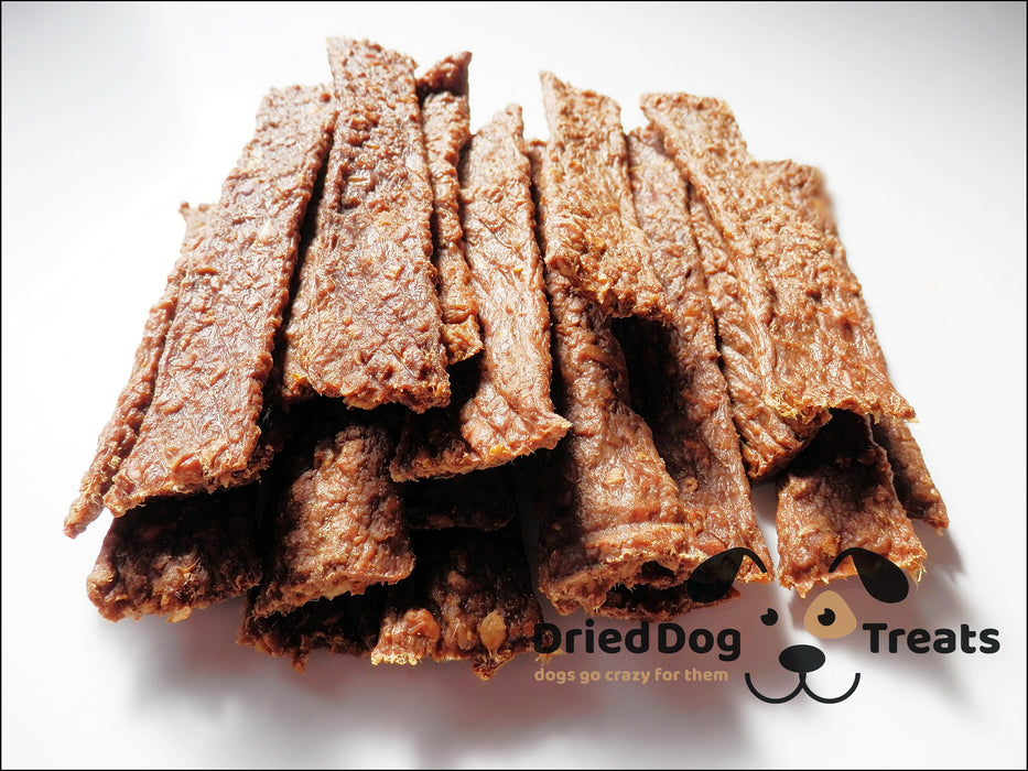 Meaty Strips Jerky 100% Natural Dried Dog Treats