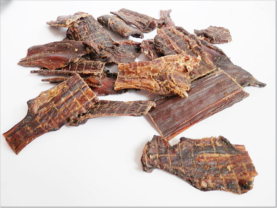 Beef Throat Gullet FLAT Jerky 100% Natural Dried Dog Treats