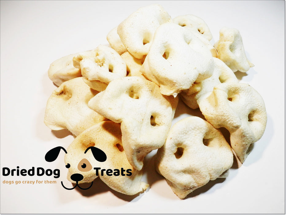 Pork Pig Snouts Noses WHITE 100% Natural Dried Dog Treats