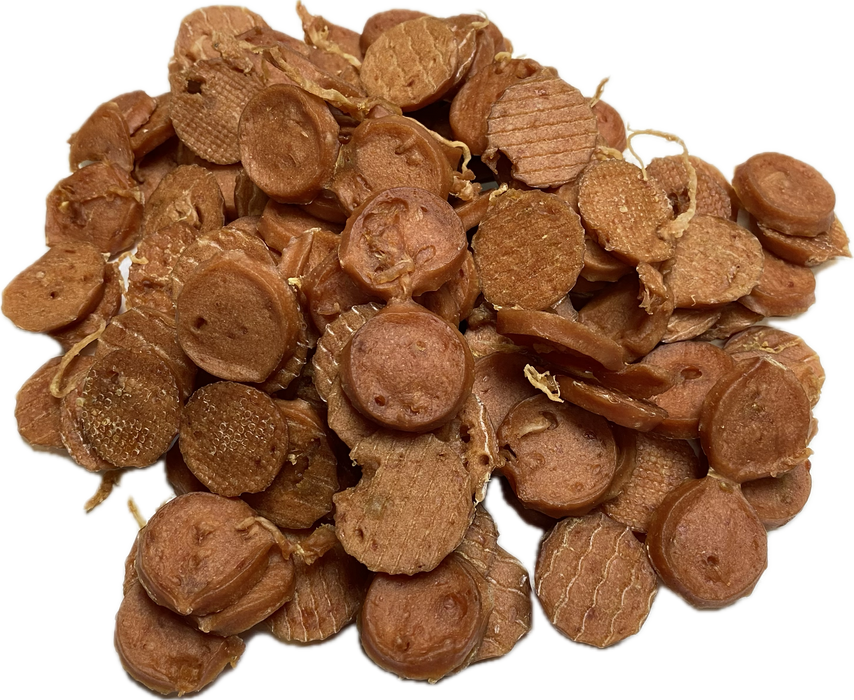 A123 Duck Flat Coins Rings Jerky Premium Chewy Dog Treats