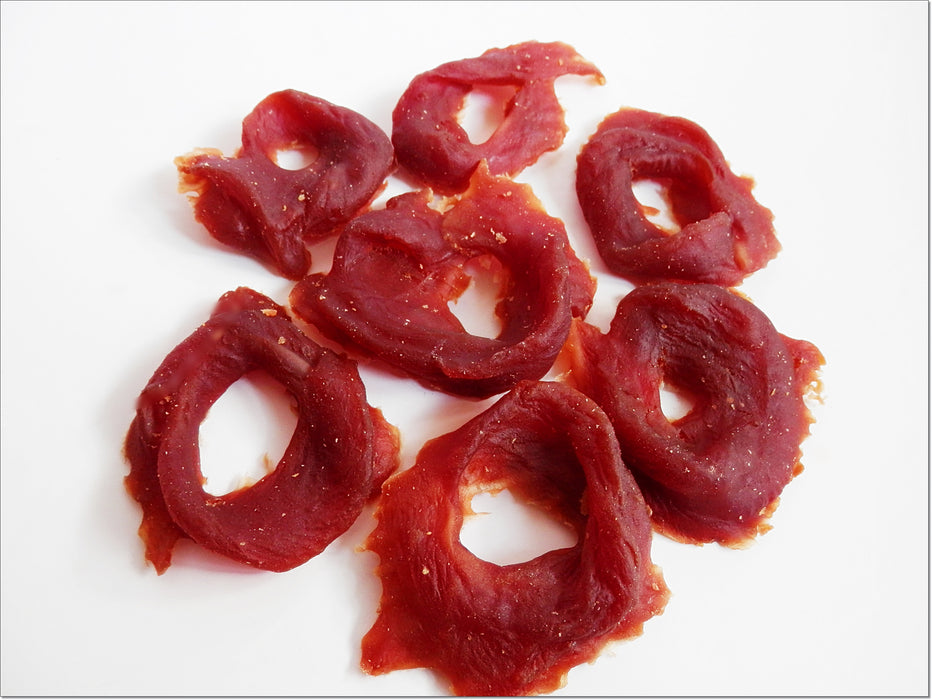 A140 Duck Breast Rings Soft Jerky Premium Chewy Dog Treats
