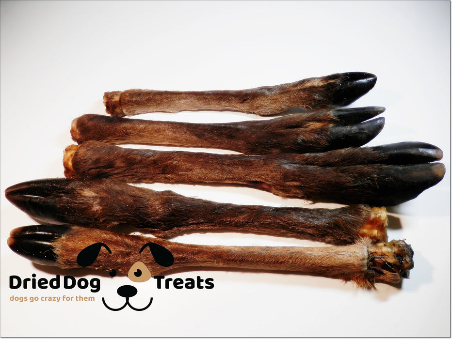 Deer Leg FURRY Jerky 100% Natural Dried Dog Treats