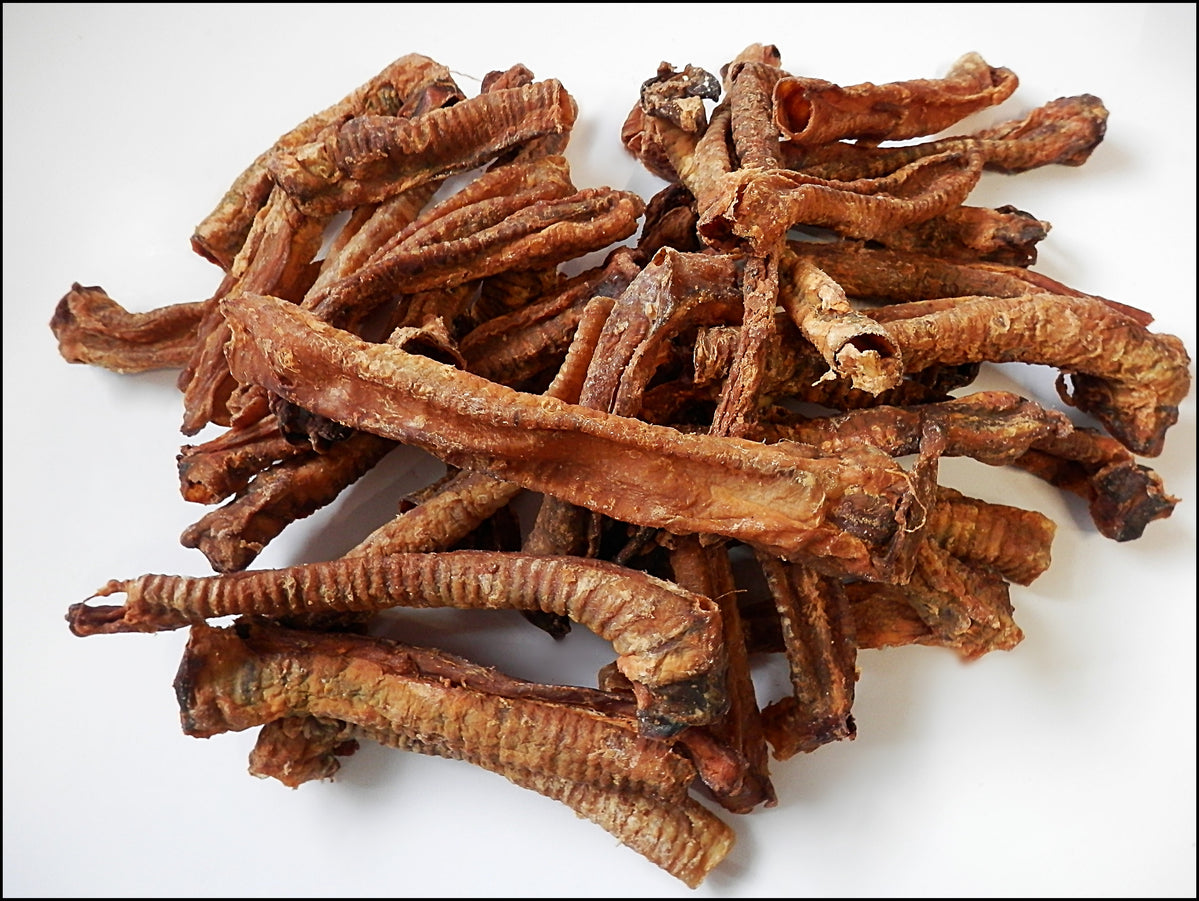 Lamb Trachea Jerky 100% Natural Dried Dog Treats — DriedDogTreats