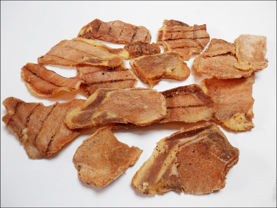 Pork Pig LOIN Crispy Thin STEAKS Slices Jerky 100% Natural Dried Dog Treats