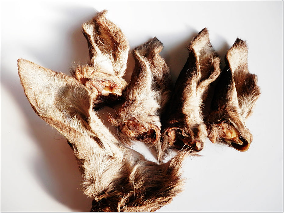 Deer FURRY Ears Jerky 100% Natural Dried Dog Treats