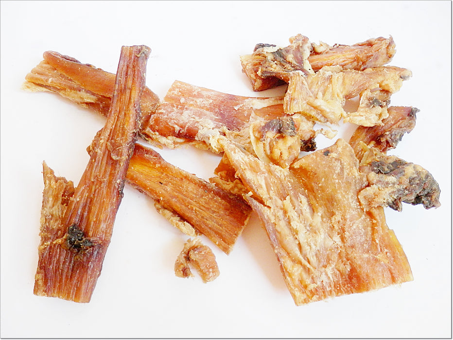 BEEF Cow NECK TENDONS Jerky 100% Natural Dried Dog Treats