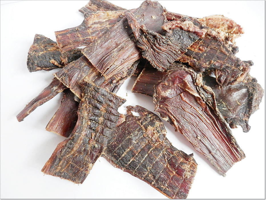 Beef Throat Gullet FLAT Jerky 100% Natural Dried Dog Treat