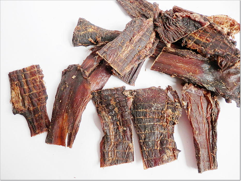 Beef Throat Gullet FLAT Jerky 100% Natural Dried Dog Treat