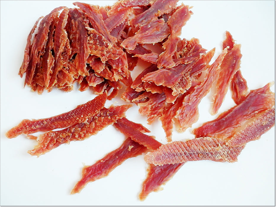 A139 Duck Breast Tough Fillet Strips Jerky Premium Chewy Dog Treats