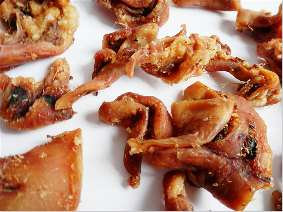 Pork Pig Ear Strips Jerky 100% Natural Dried Dog Treats