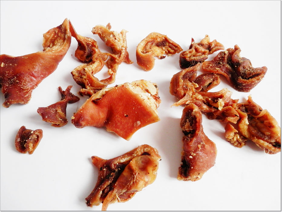 Pork Pig Ear Strips Jerky 100% Natural Dried Dog Treat