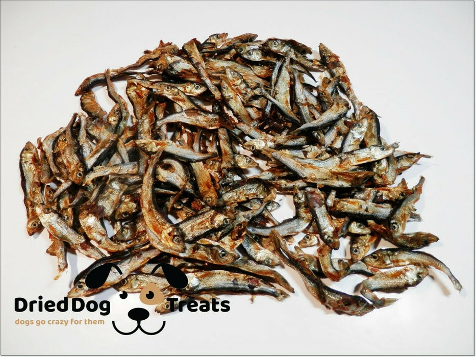 Fish Pure Sprats Roasted Crunchy Jerky 100% Natural Dried Dog Treats